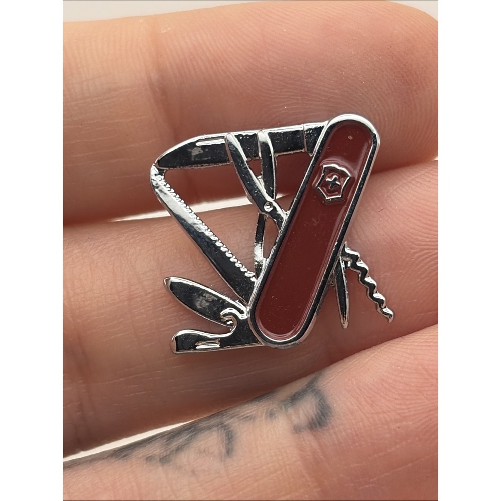 Swiss Army Knife Utility Multi-Tool Lapel Hat Pin
